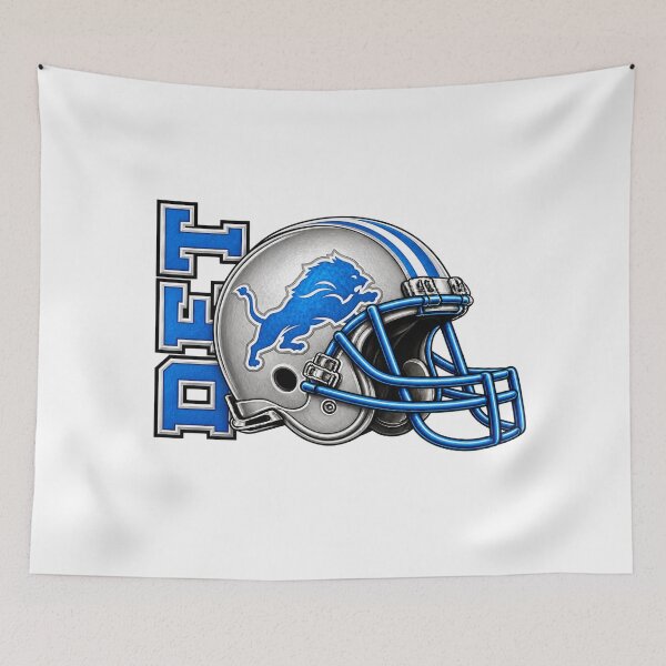 Item preview, Detroit Lions NFL Football Helmet Logo Design designed and sold by Luke Foran Sports Art.