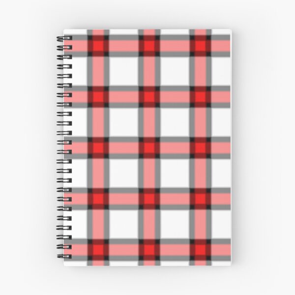 Item preview, Coral Red and Gray Geometric Plaid Pattern designed and sold by The-Repository.