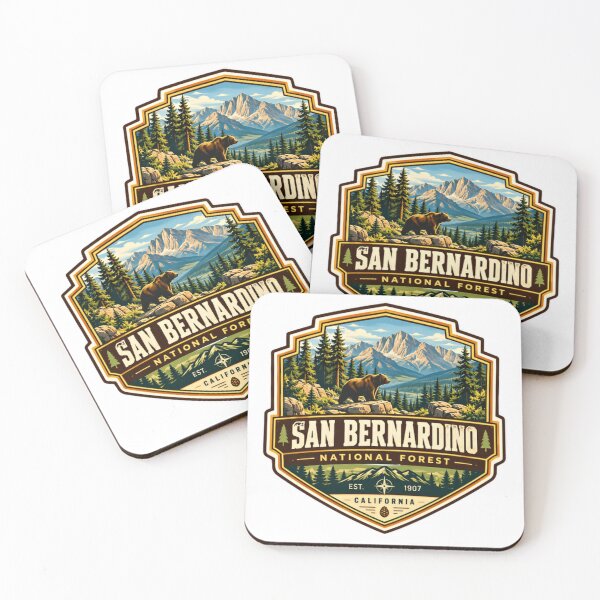 Item preview, San Bernardino National Forest Est. 1907 California Bear Mountain Outdoor Hiking Travel designed and sold by JasonStars123.