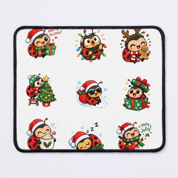Item preview, Christmas Ladybug Cute Festive Holiday Insect Sticker Pack designed and sold by francous03.