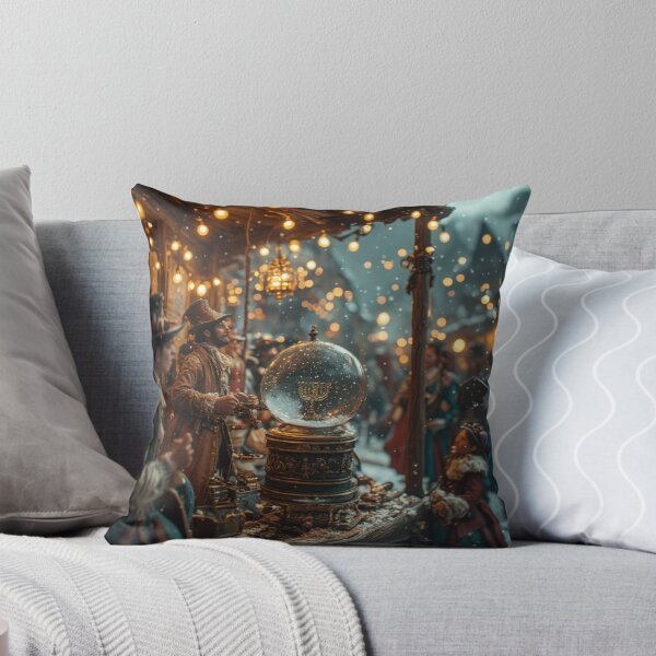 Item preview, Hanukkah Celebration with Snow Globe designed and sold by meganlaub1.