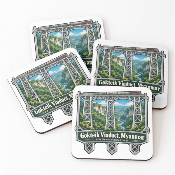 Item preview, Gokteik Viaduct, Myanmar Rails Above A Forested Gorge Landmark Train Travel designed and sold by Simsimah26Parks.