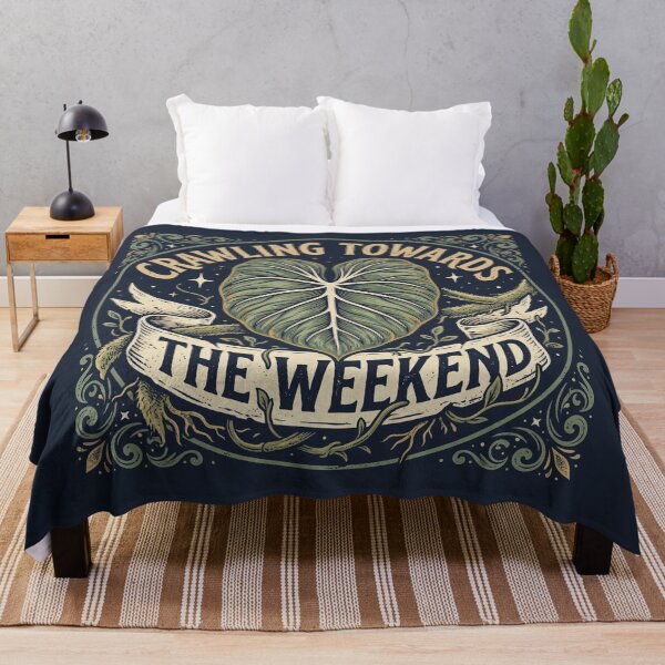 Item preview, Crawling Towards The Weekend Philodendron Gloriosum Crest designed and sold by EdvvinStudios.