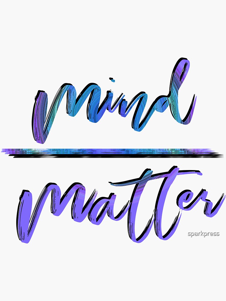 Fitness Inspiration Saying, Mind Over Matter, Yoga Teacher, Gym Gear by sparkpress