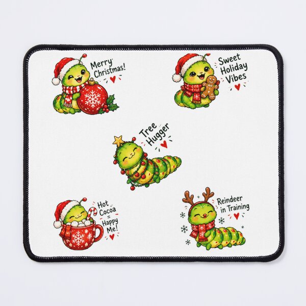 Item preview, Christmas Caterpillar Cute Festive Bug Holiday Sticker Pack designed and sold by francous03.