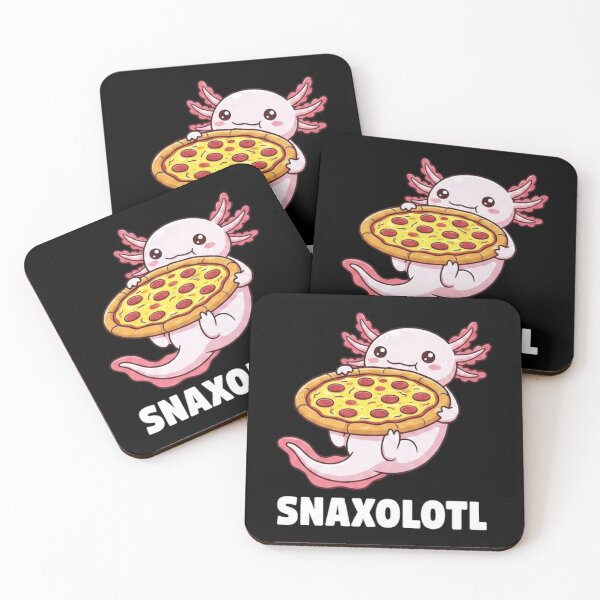 Item preview, Snaxolotl Cute Pizza Axolotl Pun for Food and Pet Fans designed and sold by MiALopezArt.