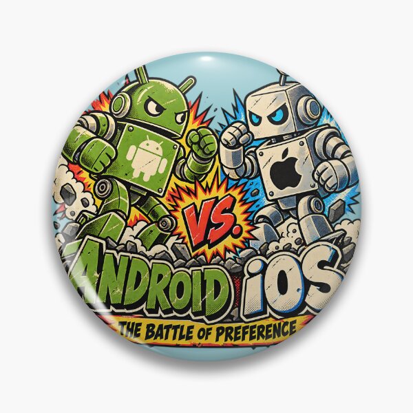 Item preview, Android vs iOS designed and sold by SpectacledBoi.