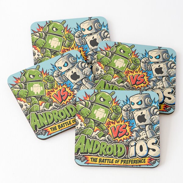 Item preview, Android vs IOS  designed and sold by SpectacledBoi.