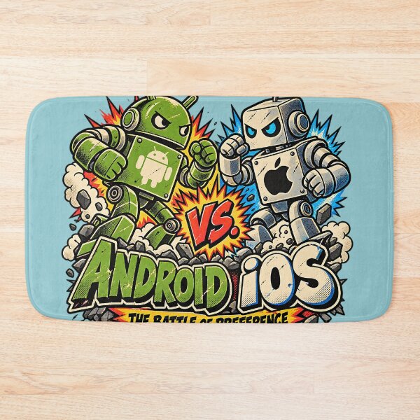 Item preview, Android vs IOS  designed and sold by SpectacledBoi.