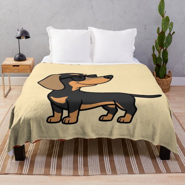Item preview, Short Legs Big Opinions - Funny Black and Tan Dachshund with Sunglasses designed and sold by LongDogPrintsCo.