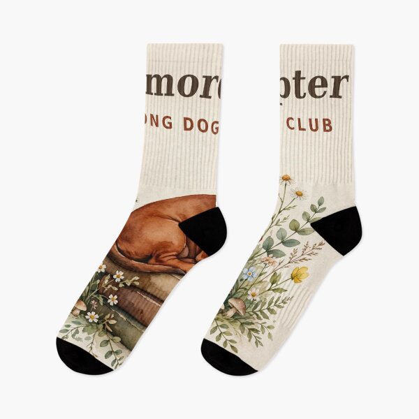 Item preview, One More Chapter - Watercolor Dachshund Sleeping on Books, Book Lover Doxie designed and sold by LongDogPrintsCo.
