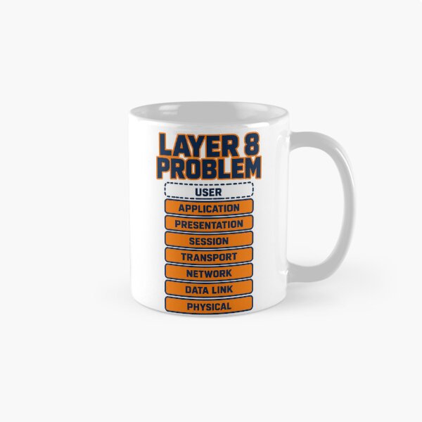 Item preview, Layer 8 Problem OSI Model Funny Network Engineer Gift designed and sold by ys96.