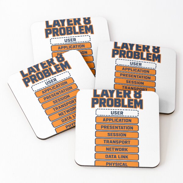 Item preview, Layer 8 Problem OSI Model Funny Network Engineer Gift designed and sold by ys96.