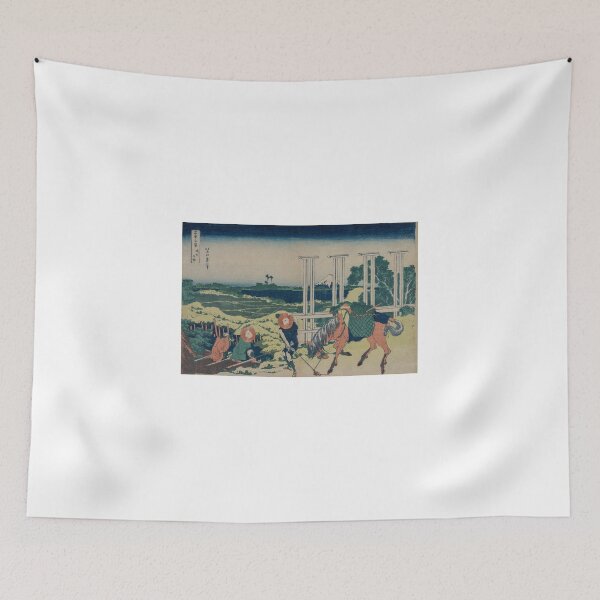Item preview, Senju Weir and Mount Fuji – Hokusai Print designed and sold by MartinPA.