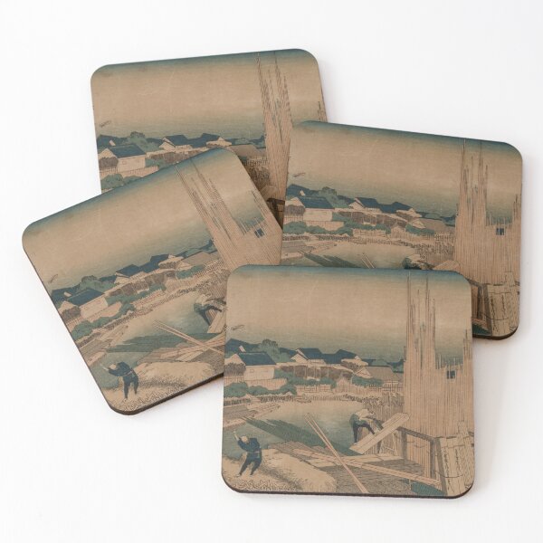 Item preview, Lumber Yard – Hokusai Woodblock Print designed and sold by MartinPA.