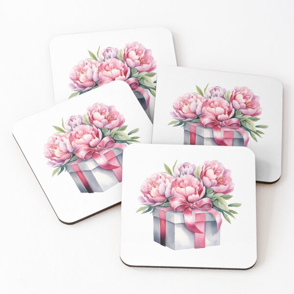 Item preview, Pink Peony Gift | Elegant Floral Aesthetic Art designed and sold by Mandayartstudio.