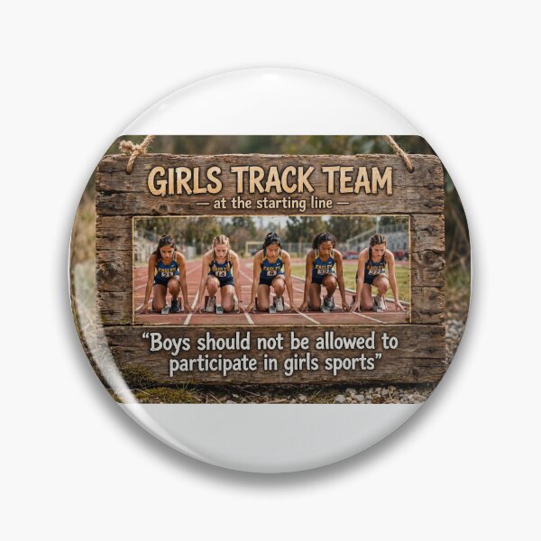 Item preview, Boys Should Not Be Allowed to Participate in Girls Sports — Rustic Wooden Sign, Girls Track Team designed and sold by Stevercortinas.