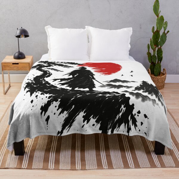 Item preview, Samurai Under the Red Sun Sumi-e Ink Art designed and sold by codex401.