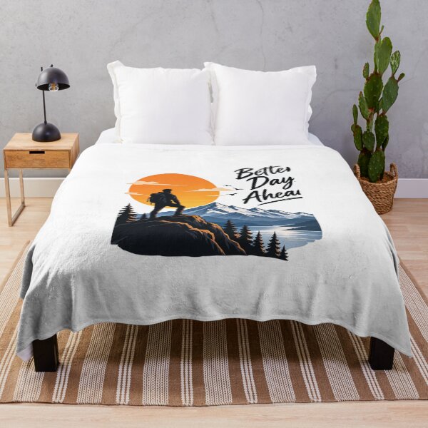 Item preview, Better Days Ahead – Mountain Adventure and Inspirational Nature Art designed and sold by The Happiness Market .