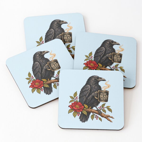 Item preview, Is He Dead Yet Raven Crow Coffee designed and sold by fairmont-press.