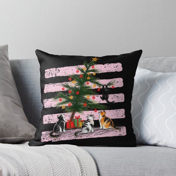 Item preview, Playful Cats Around Christmas Tree with Presents designed and sold by DaphoLatara.