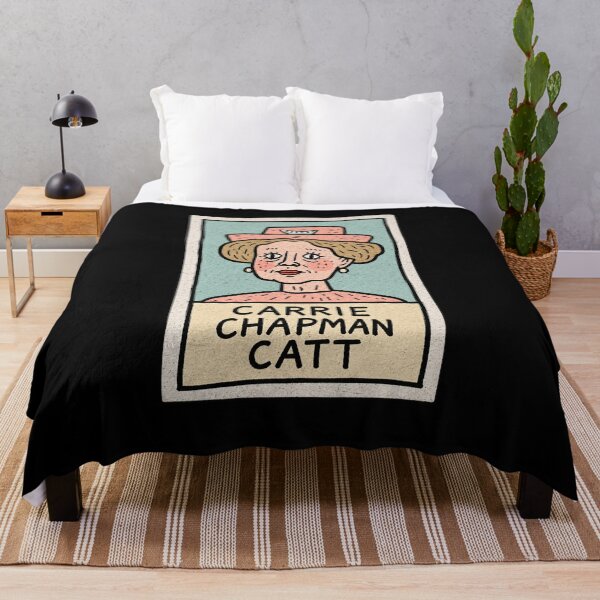 Item preview, Carrie Chapman Catt Illustrated Portrait in Pink designed and sold by DaphoLatara.