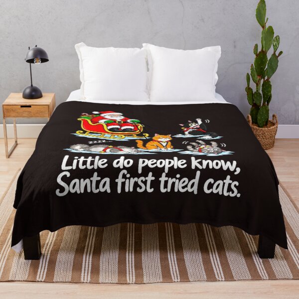 Item preview, Little Do People Know Santa First Tried Cats Funny Christmas Graphic designed and sold by mari-kayden.