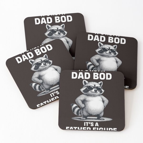 Item preview, Its Not A Dad Bod Its A Father Figure Raccoon Funny Dad Joke Graphic designed and sold by mari-kayden.