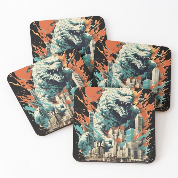Item preview, Godzilla City Destruction – Epic Kaiju Monster Japanese Art designed and sold by BrownPfeffer.