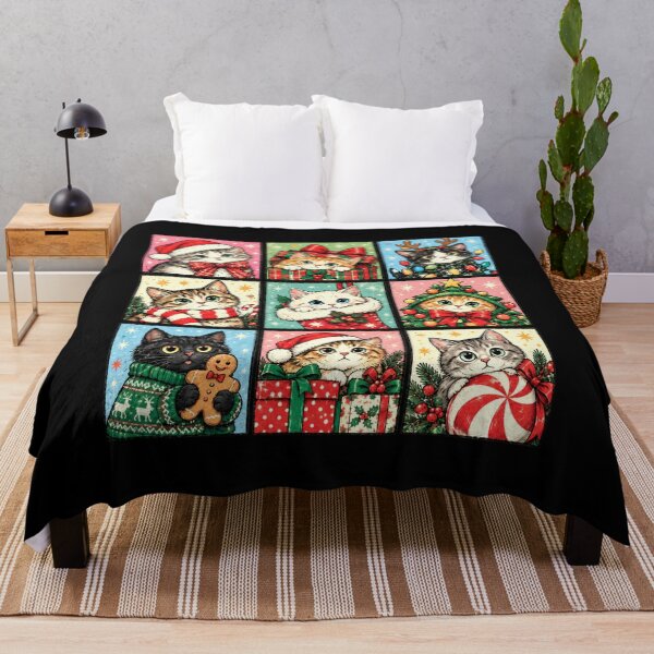 Item preview, Nine Christmas Kittens in Colorful Festive Frames designed and sold by DaphoLatara.