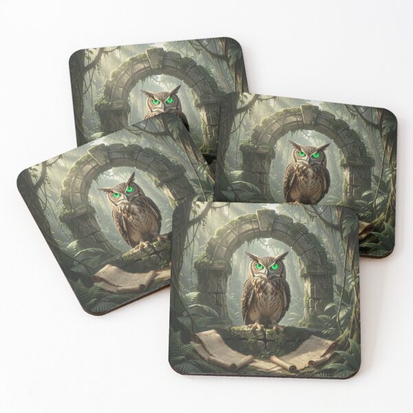 Item preview, Owl in the Verdant Ruins designed and sold by Wiss2Arts.