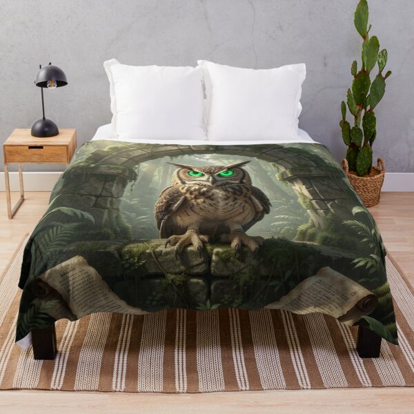 Item preview, Owl in the Verdant Ruins designed and sold by Wiss2Arts.