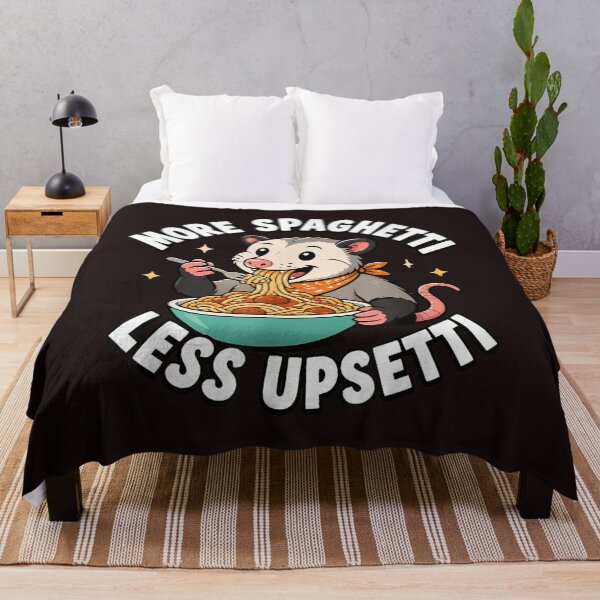 Item preview, More Spaghetti Less Upsetti Funny Opossum Pasta Lover Graphic designed and sold by mari-kayden.