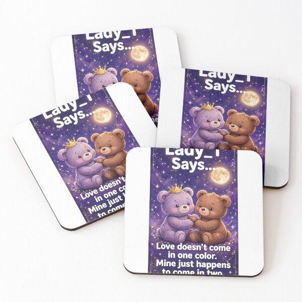 Item preview, Love Doesn't Come in One Color - Two Bears designed and sold by LadyTSays.
