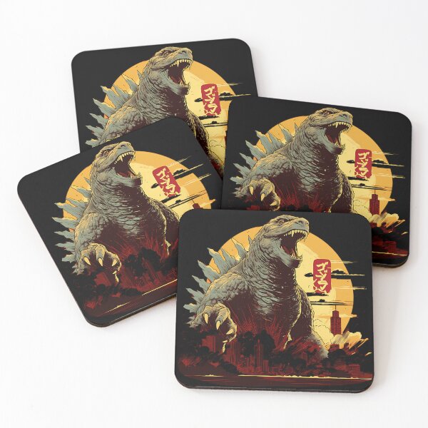 Item preview, Godzilla Rampage – Japanese Kaiju Monster Vintage Sunset designed and sold by BrownPfeffer.