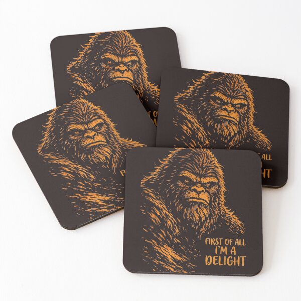 Item preview, First Of All Im A Delight Retro Bigfoot Sasquatch Funny Sarcastic Graphic designed and sold by mari-kayden.