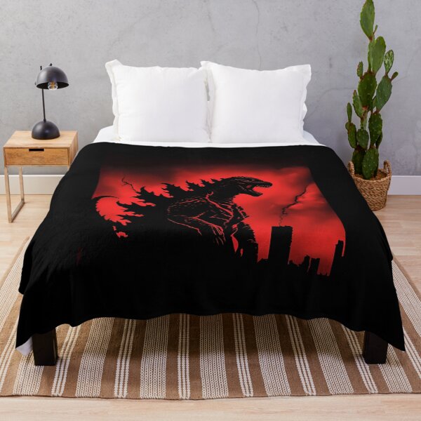 Item preview, Red Sky Godzilla Silhouette Attack designed and sold by BrownPfeffer.