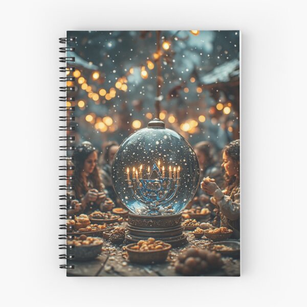 Item preview, Darling Hanukkah Menorah Snow Globe  designed and sold by meganlaub1.