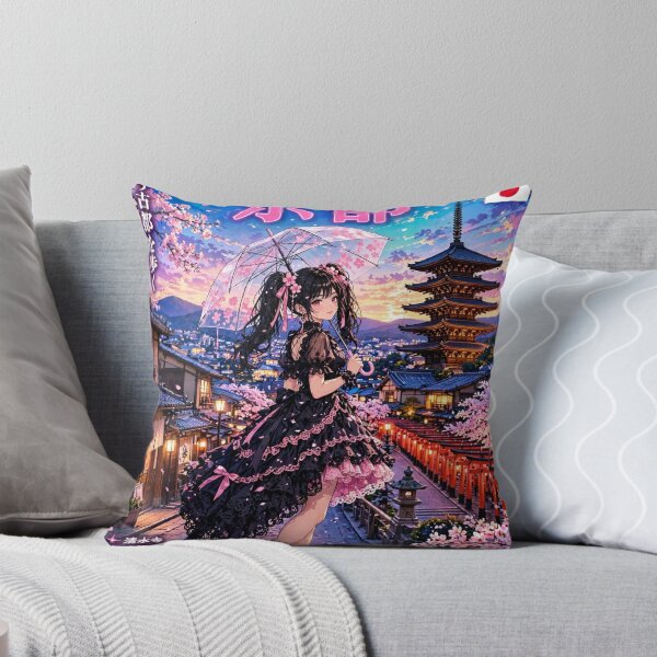 Item preview, Kyoto, Japan — The Gothic Witch Beneath the Cherry Blossoms designed and sold by DibujandoPorfa.
