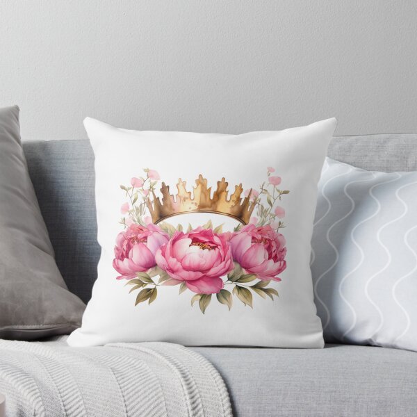 Item preview, Pink Peony Crown | Elegant Floral Aesthetic Art designed and sold by Mandayartstudio.
