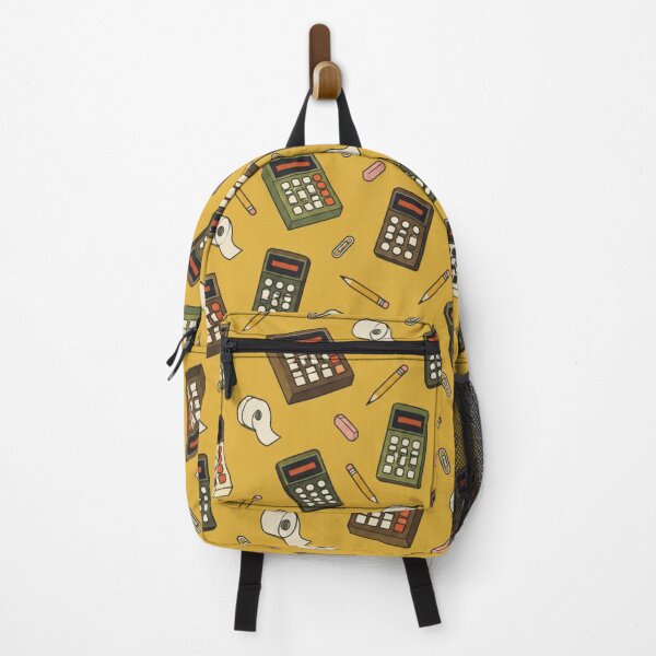 Item preview, Retro Calculator Pattern | 1970s Pocket Calculators, Adding Machines and Pencils on Mustard designed and sold by NominalSystems.