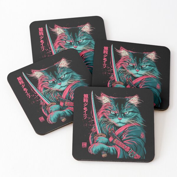 Item preview, samurai cat  designed and sold by NovaBlossomCo.