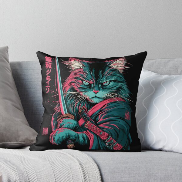 Item preview, samurai cat  designed and sold by NovaBlossomCo.