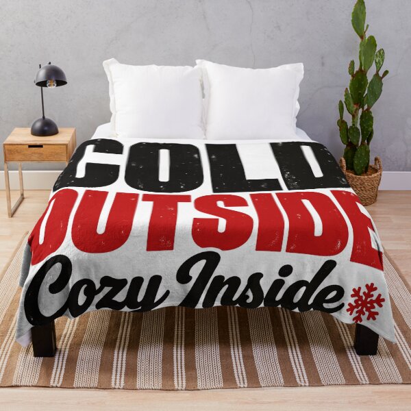Item preview, Cold Outside Cozy Inside Winter Typography designed and sold by codex401.
