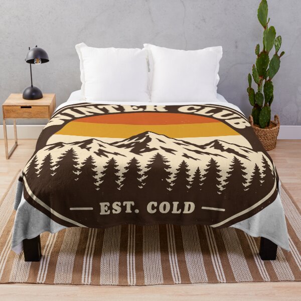 Item preview, Winter Club Retro Mountain Sunset Badge designed and sold by codex401.