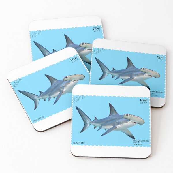 Item preview, HAMMERHEAD SHARK - STAMP designed and sold by Looplk.