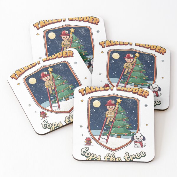 Item preview, Firefighter Christmas Gift Funny Tallest Ladder Tops the Tree designed and sold by MiniSaga Shop.