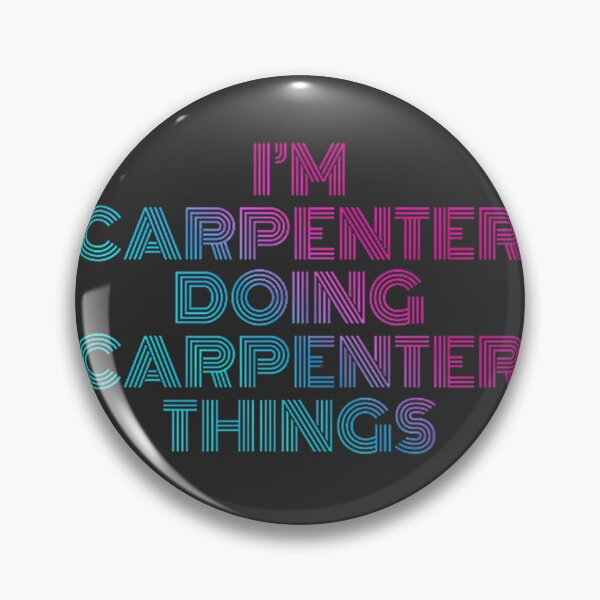 Item preview, I'm Carpenter Doing Carpenter Things Retro Neon Sign Design designed and sold by Jonathanmc-17.