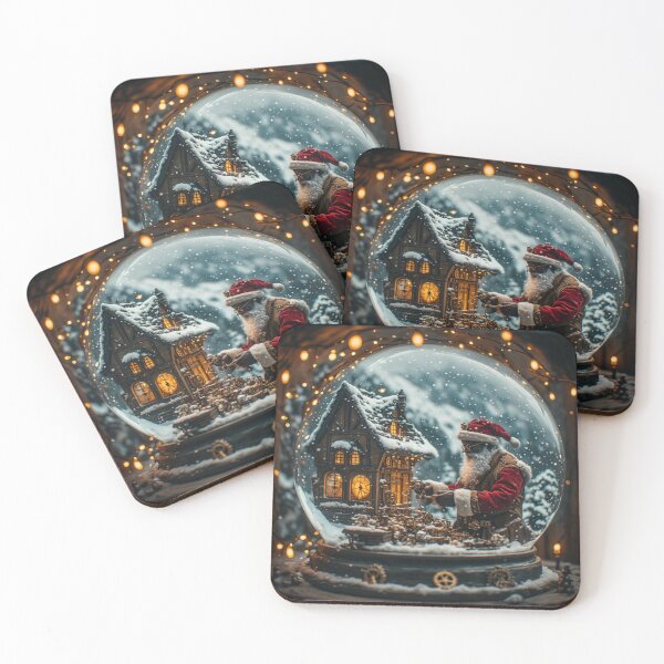 Item preview, Santa's Workshop Making Toys for Christmas designed and sold by meganlaub1.