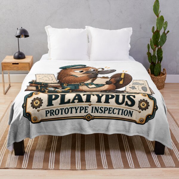 Item preview, Platypus Prototype Inspection | Weird Animal Humor designed and sold by pradeepvisuals.